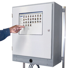 Armadio industriale per touch screen