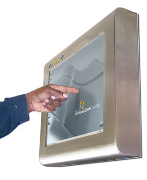 Touch screen monitor impermeabili