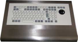 Tastiera con trackball
