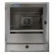 Armadio porta PC in acciaio inox chiuso, frontale