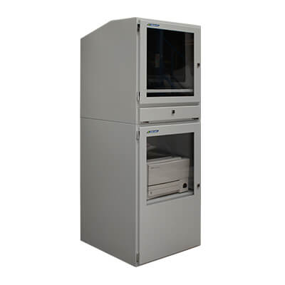 Un armadio postazione PC industriale, il PENC-800 e il PPRI-700