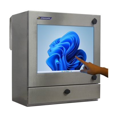 SENC-450 chassis monitor touch inox di Armagard Ltd