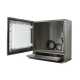 Chassis monitor touch inox aperto, visto da destra