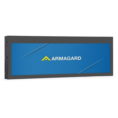 Custodia per display LCD a barra allungata con grado di protezione IP56
