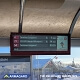 Involucro per display allungato ad alta luminosità DynaScan DS371BT4 presso una stazione di autobus in una località sciistica