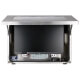 Vista frontale aperta di un monitor industriale IP66 acciaio inox 316 con schermo iiyama da 24" installato