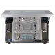 Vista frontale aperta di un monitor industriale IP66 acciaio inox 316
