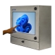 PC touch screen inox full IP65 chiuso, orientamento destro