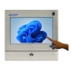 PC touch screen inox full IP65 chiuso, orientamento frontale