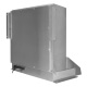 Monta il sistema PC ATEX inox a parete o su scrivania in ambienti potenzialmente esplosivi Vista posteriore destra del sistema PC ATEX inox con staffe da parete