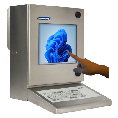 La SENC-350 stazione di controllo touch screen inox di Armagard Ltd