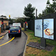 Strutture totem da esterno OH55 doppio per menù digitale per McDonald's