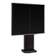 Vista destra di un totem da esterno Samsung OH doppio con display