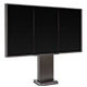 Vista destra di un totem da esterno Samsung OH triplo con display