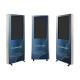 Tre totem pubblicitari digital signage per promozioni indoor