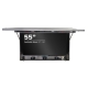 Vista del waterproof LCD enclosure stagno aperto con display professionale da 55" installato