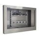 Vista laterale sinistra del waterproof LCD enclosure stagno