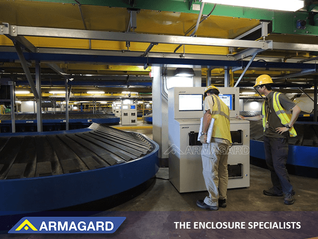 Armadio per computer industriale personalizzato aeroporto Doha